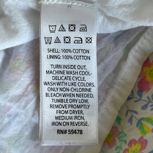 TOMMY BAHAMA Back Bow Sleeveless Lined Floral Sundress 2T - Picture 13 of 13